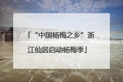 “中国杨梅之乡”浙江仙居启动杨梅季
