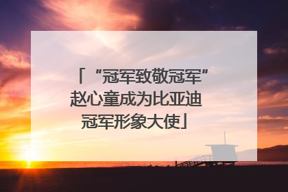 “冠军致敬冠军” 赵心童成为比亚迪冠军形象大使