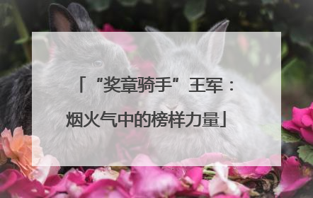 “奖章骑手”王军：烟火气中的榜样力量
