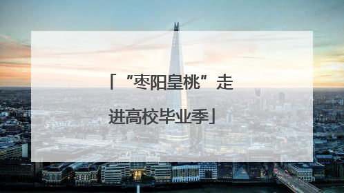 “枣阳皇桃”走进高校毕业季