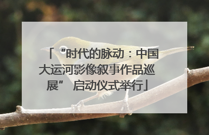 “时代的脉动：中国大运河影像叙事作品巡展” 启动仪式举行