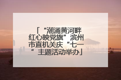 “潮涌黄河畔 红心映党旗”滨州市直机关庆“七一”主题活动举办