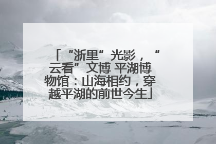 “浙里”光影，“云看”文博 平湖博物馆：山海相约，穿越平湖的前世今生