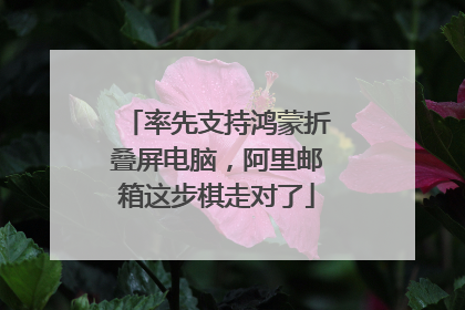 率先支持鸿蒙折叠屏电脑，阿里邮箱这步棋走对了
