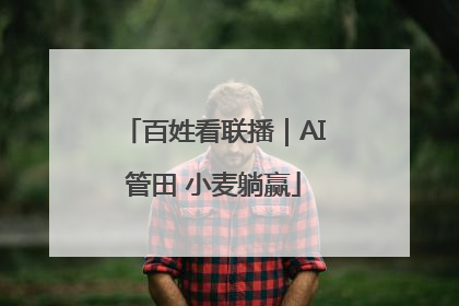 百姓看联播｜AI管田 小麦躺赢