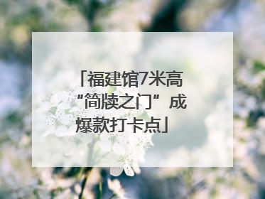 福建馆7米高“简牍之门”成爆款打卡点