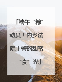 端午“粽”动员！内乡法院干警的甜蜜“食”光