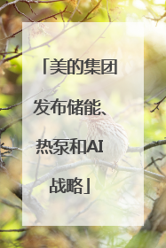 美的集团发布储能、热泵和AI战略