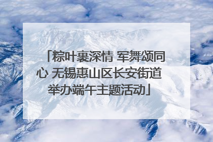粽叶裹深情 军舞颂同心 无锡惠山区长安街道举办端午主题活动