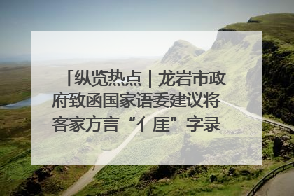 纵览热点｜龙岩市政府致函国家语委建议将客家方言“亻厓”字录入《新华字典》引发热议，当地回应