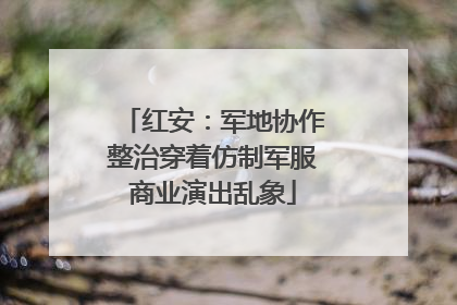 红安：军地协作整治穿着仿制军服商业演出乱象
