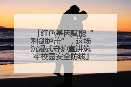 红色基因赋能“利剑护蕾”，这场沉浸式守护宣讲筑牢校园安全防线