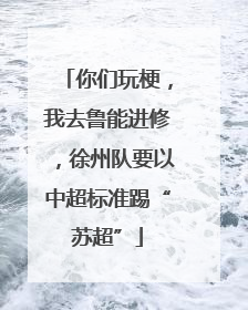 你们玩梗，我去鲁能进修，徐州队要以中超标准踢“苏超”