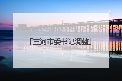 三河市委书记调整