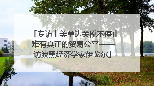 专访丨美单边关税不停止 难有真正的贸易公平——访波黑经济学家伊戈尔