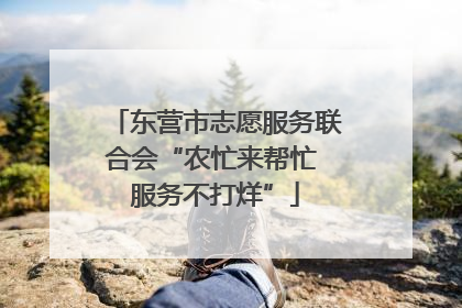 东营市志愿服务联合会“农忙来帮忙 服务不打烊”