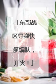 东部战区导弹快艇编队，开火！