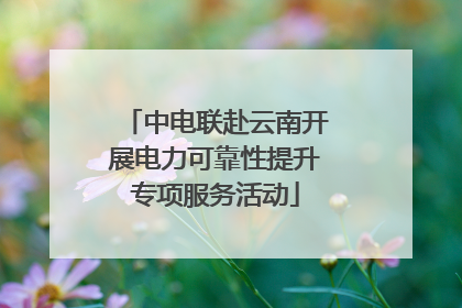中电联赴云南开展电力可靠性提升专项服务活动