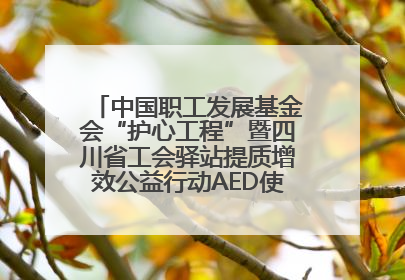 中国职工发展基金会“护心工程”暨四川省工会驿站提质增效公益行动AED使用培训在达州举行