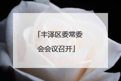 丰泽区委常委会会议召开
