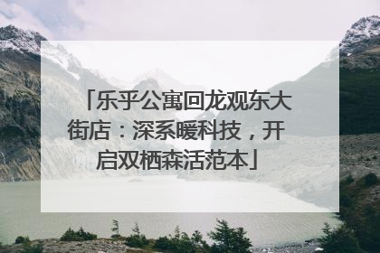 乐乎公寓回龙观东大街店：深系暖科技，开启双栖森活范本