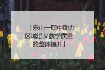 乐山一职中助力区域语文教学质量的整体提升