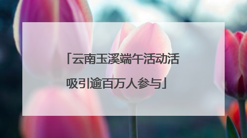 云南玉溪端午活动活吸引逾百万人参与