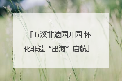 五溪非遗园开园 怀化非遗“出海”启航