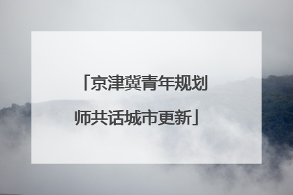 京津冀青年规划师共话城市更新