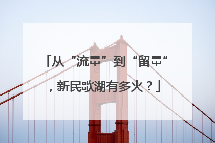 从“流量”到“留量”，新民歌湖有多火？
