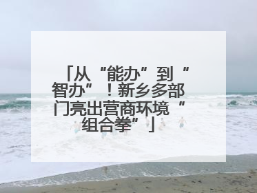 从“能办”到“智办”！新乡多部门亮出营商环境“组合拳”