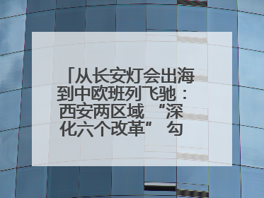 从长安灯会出海到中欧班列飞驰：西安两区域 “深化六个改革” 勾勒发展新画卷