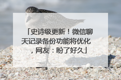 史诗级更新！微信聊天记录备份功能将优化，网友：盼了好久