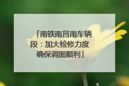 南铁南昌南车辆段：加大检修力度确保调图顺利