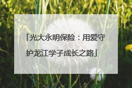 光大永明保险：用爱守护龙江学子成长之路