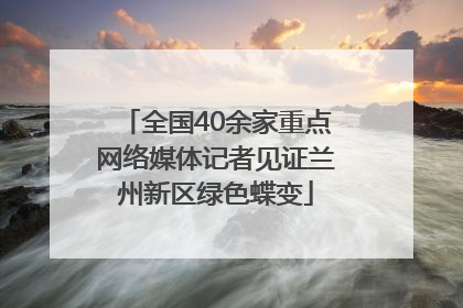 全国40余家重点网络媒体记者见证兰州新区绿色蝶变
