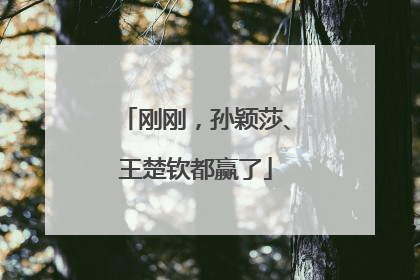 刚刚，孙颖莎、王楚钦都赢了