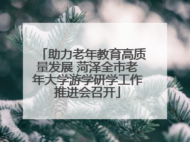 助力老年教育高质量发展 菏泽全市老年大学游学研学工作推进会召开