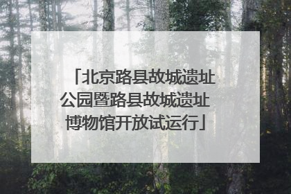 北京路县故城遗址公园暨路县故城遗址博物馆开放试运行