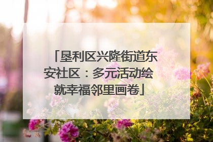 垦利区兴隆街道东安社区：多元活动绘就幸福邻里画卷