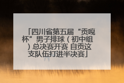 四川省第五届“贡嘎杯”男子排球（初中组）总决赛开赛 自贡这支队伍打进半决赛