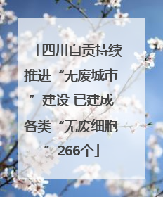 四川自贡持续推进“无废城市”建设 已建成各类“无废细胞”266个