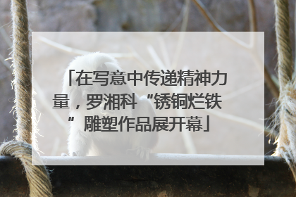 在写意中传递精神力量，罗湘科“锈铜烂铁”雕塑作品展开幕