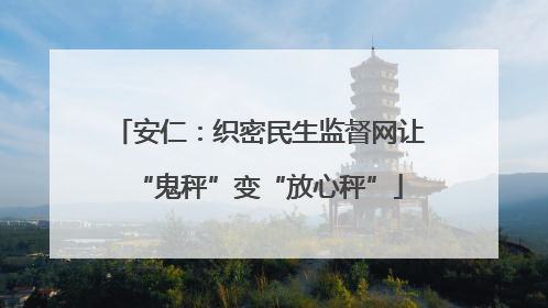 安仁：织密民生监督网让“鬼秤”变“放心秤”