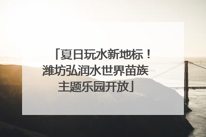 夏日玩水新地标！潍坊弘润水世界苗族主题乐园开放