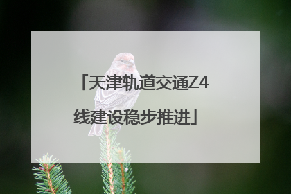 天津轨道交通Z4线建设稳步推进