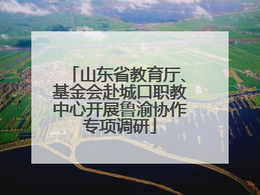 山东省教育厅、基金会赴城口职教中心开展鲁渝协作专项调研