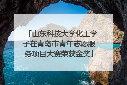 山东科技大学化工学子在青岛市青年志愿服务项目大赛荣获金奖