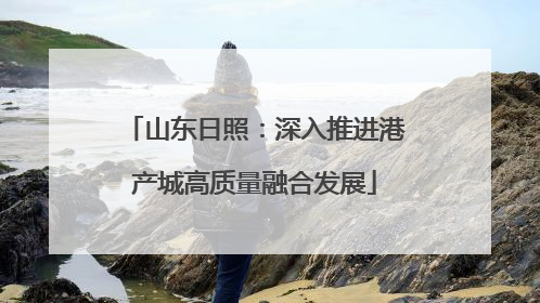 山东日照：深入推进港产城高质量融合发展