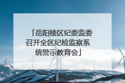 岳阳楼区纪委监委召开全区纪检监察系统警示教育会